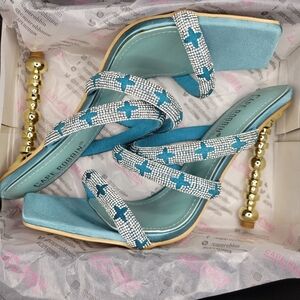 Cape Robbin Women's Heels Teal Size 9